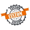 Custom stamp Royalty Free Stock Photo