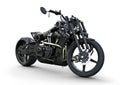 Custom street motorcycle with a racy modern style.