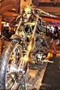 Unique Custom Metal Art Designed Motorcycle Royalty Free Stock Photo