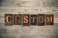 Custom Wooden Letterpress Theme