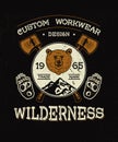 Custom work wear Wilderness.