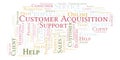 Customer Acquisition word cloud. Royalty Free Stock Photo