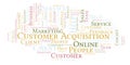 Customer Acquisition word cloud. Royalty Free Stock Photo