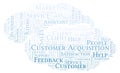 Customer Acquisition word cloud. Royalty Free Stock Photo
