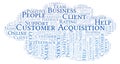 Customer Acquisition word cloud. Royalty Free Stock Photo