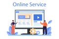 Customer approval online service or platform. Marketing program