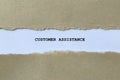 customer assistance on white paper Royalty Free Stock Photo