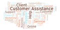 Customer Assistance word cloud.