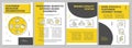 Customer behavior segmentation brochure template