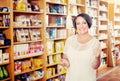 Ã¯Â»Â¿customer buying dietary supplements Royalty Free Stock Photo