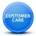 Customer Care eyeball glossy elegant blue round button abstract Royalty Free Stock Photo