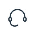customer care icon vector from ecommerce user interface concept. Thin line illustration of customer care editable stroke. customer