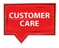 Customer Care misty rose pink banner button