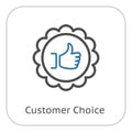 Customer Choice Line Icon.