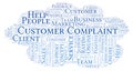 Customer Complaint word cloud. Royalty Free Stock Photo