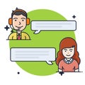 Customer Consulting Chat Illustration