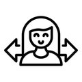 Customer demand icon, outline style