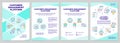 Customer engagement platform brochure template Royalty Free Stock Photo
