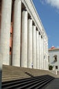 Customer entering Central Post Office, Palermo