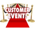 Customer Event Appreciation Celebration Red Carpet Exclusive Invitation