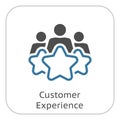 Customer Experience Line Icon. Royalty Free Stock Photo