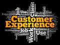 Customer Experience word cloud Royalty Free Stock Photo