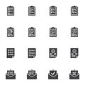 Customer feedback vector icons set Royalty Free Stock Photo