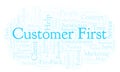 Customer First word cloud.