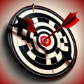 Customer-Focused Bulls-Eye: Dartboard and Arrow