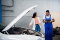 Customer hires a repairer to repair a car