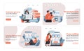 Customer Journey collection. Engaging illustrations for persona development.