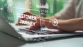 Customer Journey Mapping and Analysis for Enhanced Business Strategies. Asymptotic smart data analytic Royalty Free Stock Photo