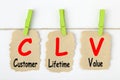 Customer Lifetime Value- CLV Concept Royalty Free Stock Photo