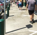 Customer Lines Outside Whole Foods During Covid Corona Virus Epi