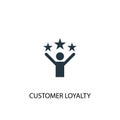 Customer loyalty icon. Simple element
