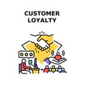 Customer Loyalty Vector Concept Color Illustration