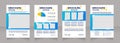 Customer market segmentation blank brochure design