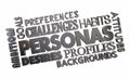 Customer Persona Word Collage Personal Profile
