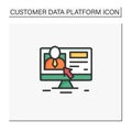 Customer profile color icon