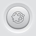 Customer Rating Line Icon.