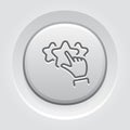 Customer Rating Line Icon.