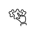 Customer Rating Line Icon.