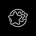 Customer Rating Line Icon.