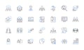 Customer relations line icons collection. Satisfaction, Loyalty, Communication, Trust, Feedback, Experience, Engagement Royalty Free Stock Photo