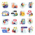 Customer Relationship Icons Collection
