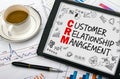 Customer relationship management concept Royalty Free Stock Photo