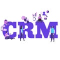 Customer relationship management vector concept Royalty Free Stock Photo