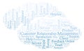 Customer Relationship Management word cloud. Royalty Free Stock Photo