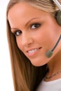 Customer representative girl Royalty Free Stock Photo