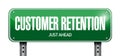 customer retention sign illustration